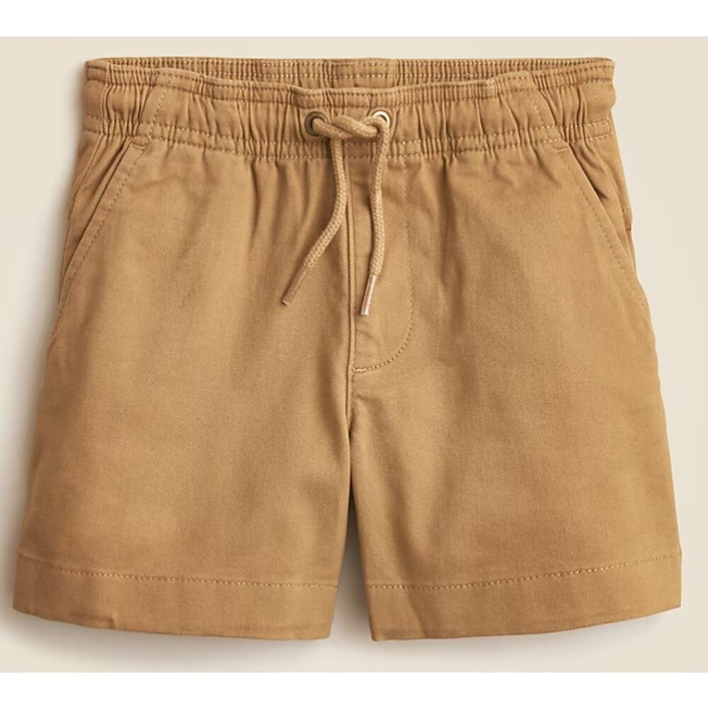 Crewcuts J.Crew Pull On Chino Short Boys 14 Melted Caramel Elastic Waist Pockets